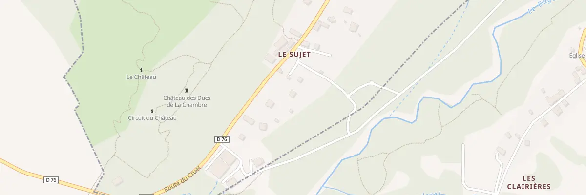 Plan du 7 Le Sujet à Notre-Dame-du-Cruet