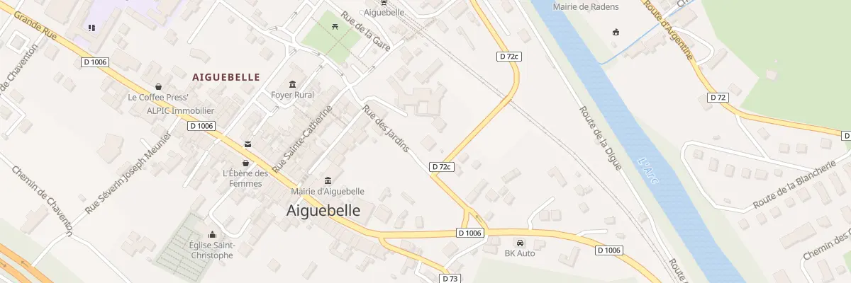 Plan du 5333 Rue des Jardins (aiguebelle) à Val-d’Arc