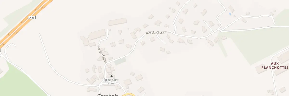 Plan du 6 Rue du Chanot à Grosbois