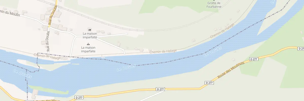 Plan du 7 Che de Halage à Fourbanne