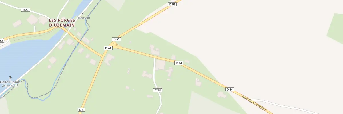 Plan du 10 Rue du Carrefour à Uzemain