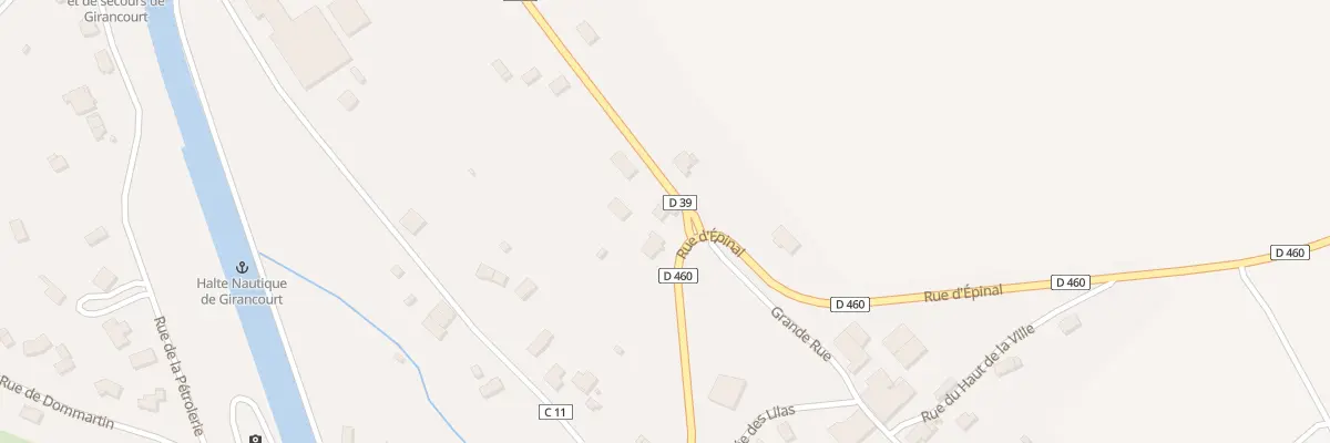 Plan du 223 Rue d’Epinal à Girancourt