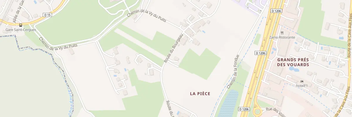 Plan du 411 Rte du Bourgeau à Saint-Cergues