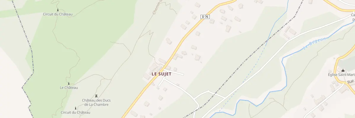 Plan du 5011 Le Sujet à Saint-Martin-sur-la-Chambre