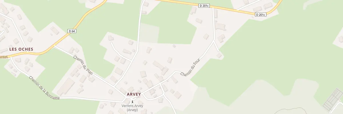 Plan du 256 Che du Four à Verrens-Arvey