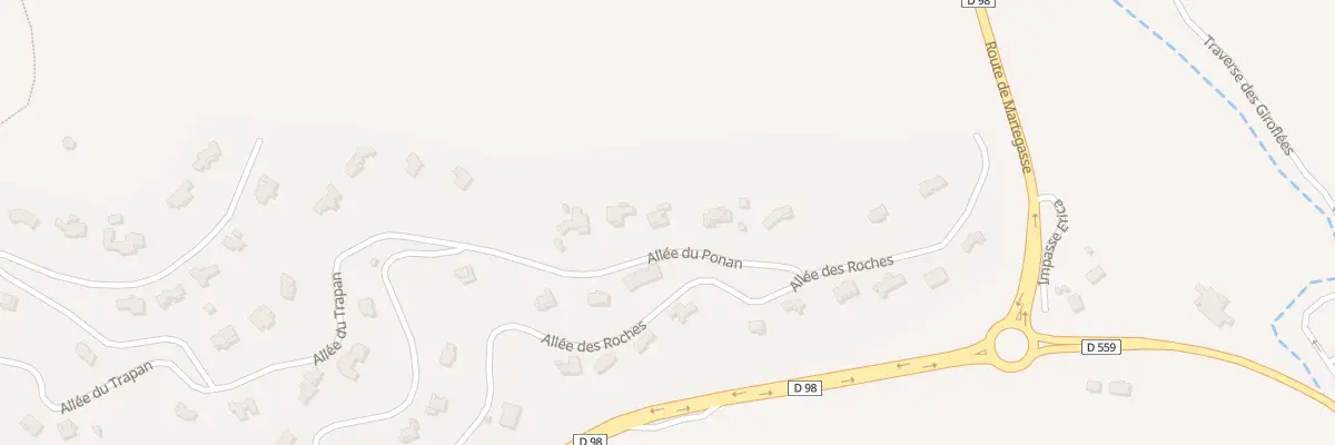 Plan du 32 All du Ponant à Bormes-les-Mimosas