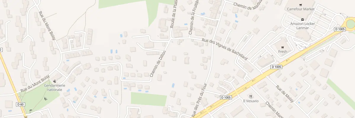 Plan du 27 Rue des Vignes de bachelard à Douvaine
