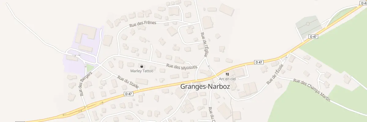 Plan du 2 Rue des Myosotis à Granges-Narboz