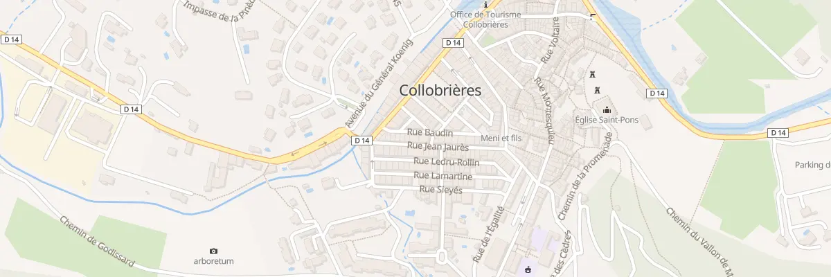 Plan du 15 Rue Jean-Jaurés à Collobrières