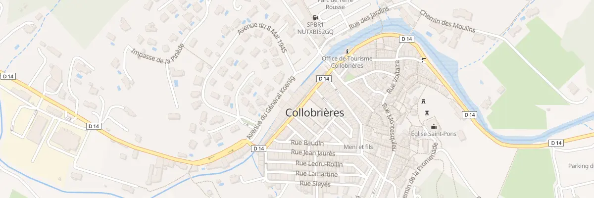 Plan du 25 Bd Lazare-Carnot à Collobrières