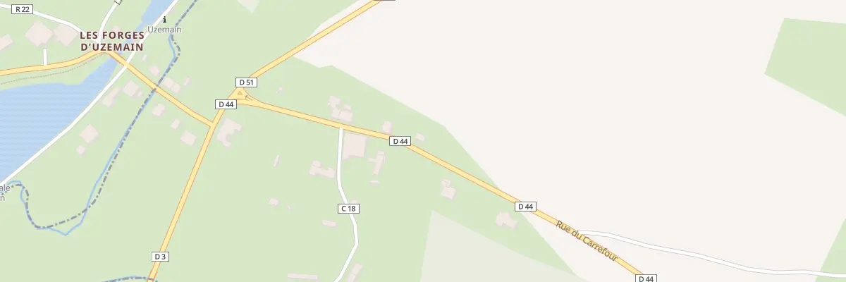 Plan du 8 Rue du Carrefour à Uzemain