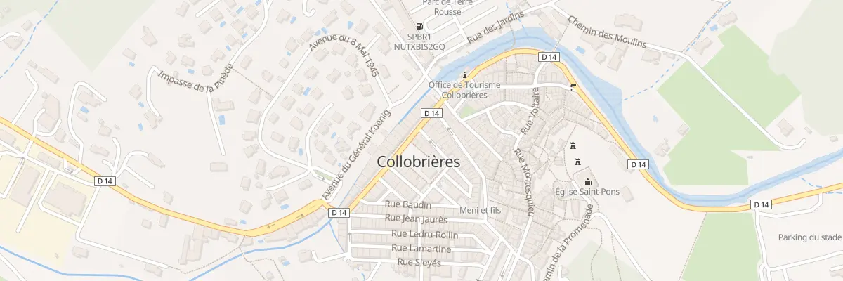 Plan du 14 Bd Lazare-Carnot à Collobrières