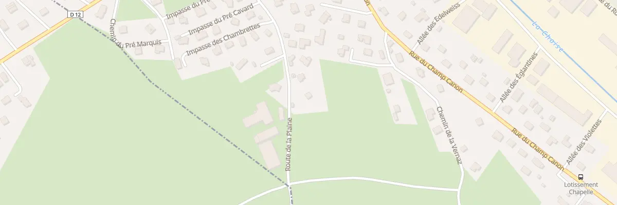 Plan du 309 Rte de la Plaine à Saint-Ferréol