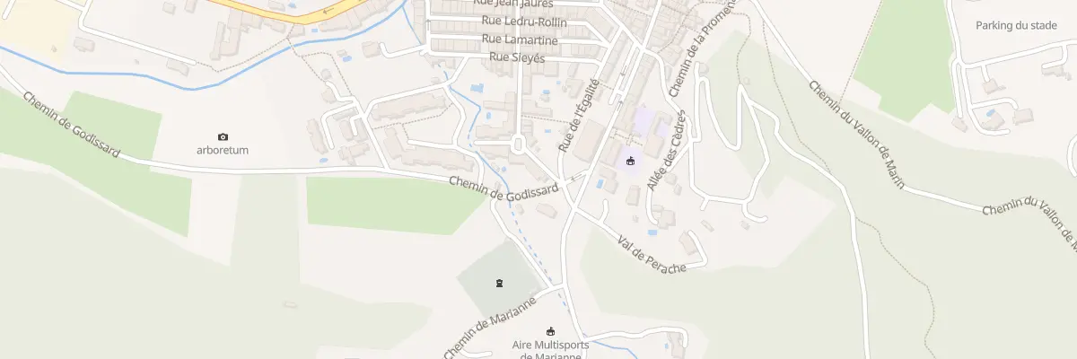Plan du 22 Rue Jean Jacques Rousseau à Collobrières