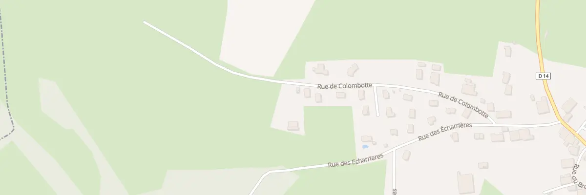 Plan du 5001B Rue de Colombotte à Velleminfroy