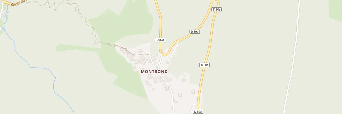 Plan du 5350 La Ville à Albiez-Montrond