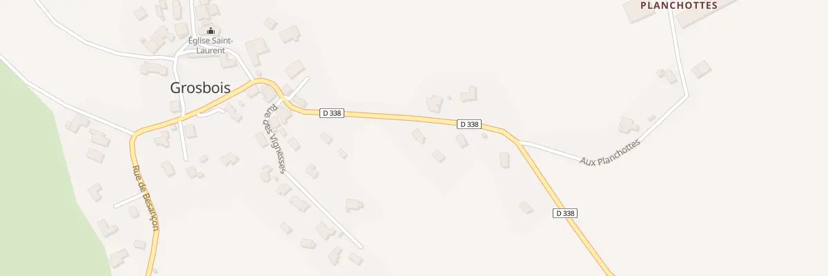 Plan du 8 Rue de Baume les Dames à Grosbois