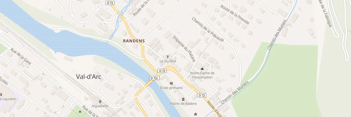 Plan du 2 Rue du Lavoir à Val-d’Arc