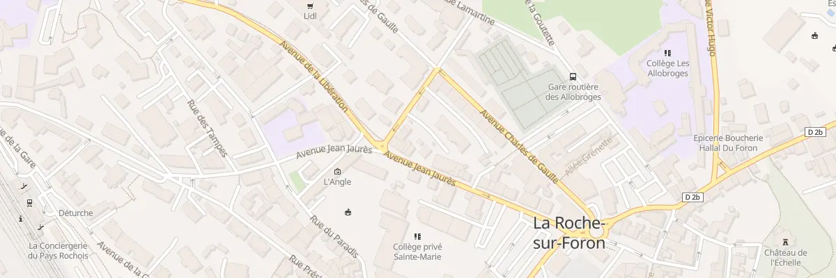 Plan du 180 Av Jean Jaurès à La Roche-sur-Foron