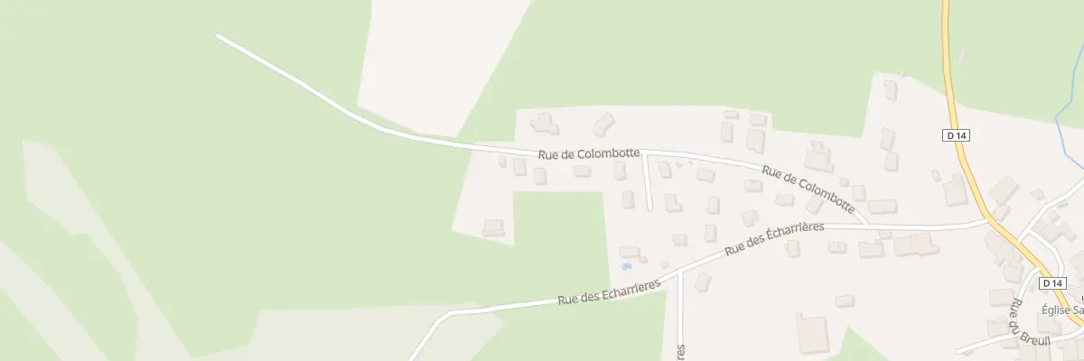 Plan du 5002 Rue de Colombotte à Velleminfroy