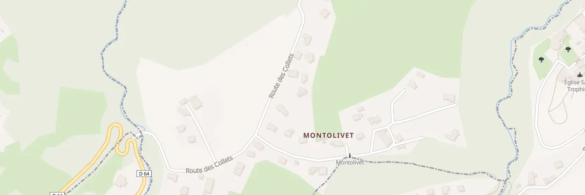 Plan du 1505 Rte des Collets à Verrens-Arvey