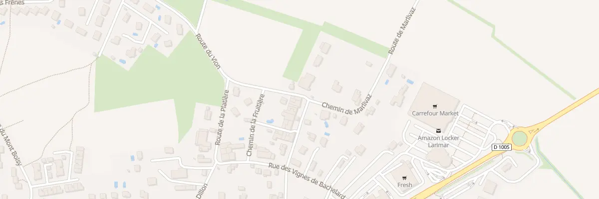 Plan du 1B Rte du Vion à Douvaine