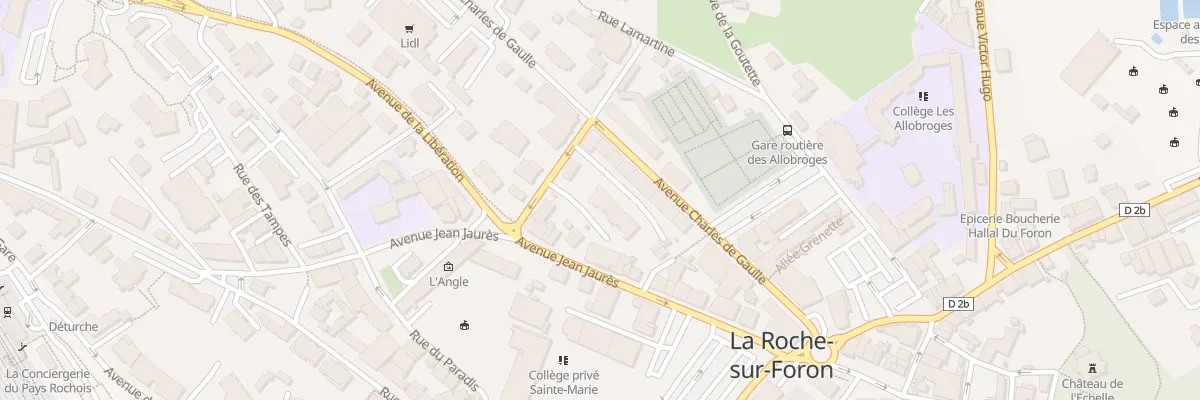 Plan du 150 Av Jean Jaurès à La Roche-sur-Foron