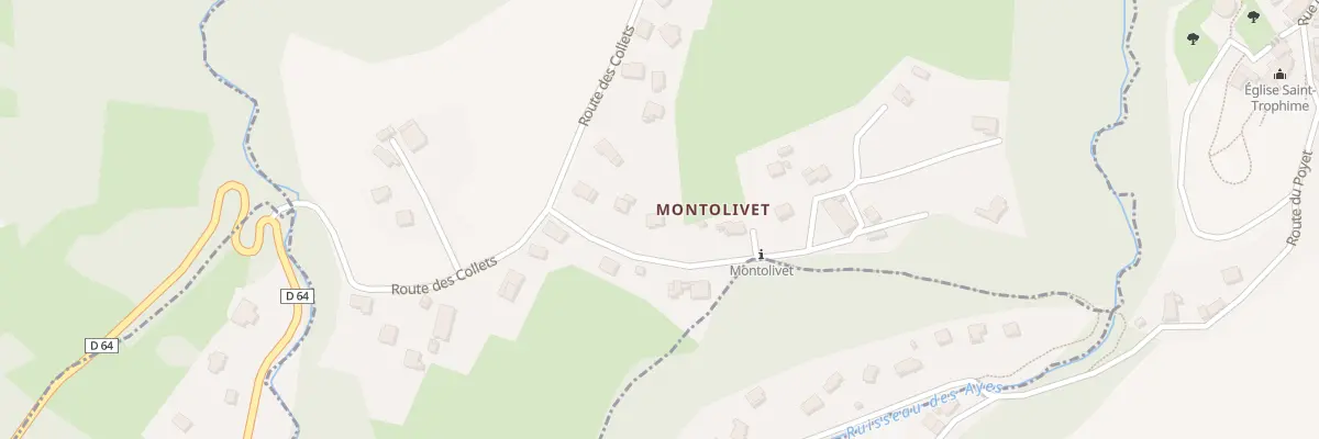 Plan du 71 Rte de Montolivet à Verrens-Arvey