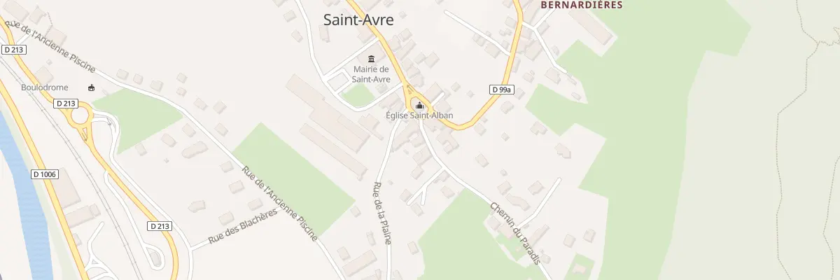 Plan du 6 Che de Paradis à Saint-Avre