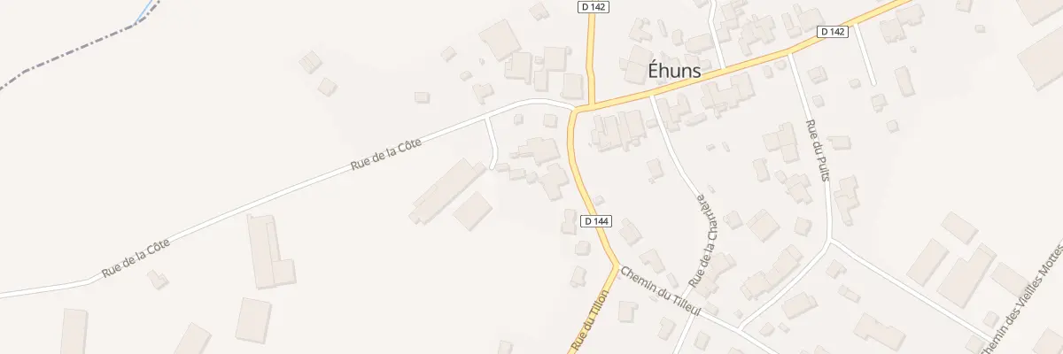 Plan du 6 Rue du Tillon à Éhuns
