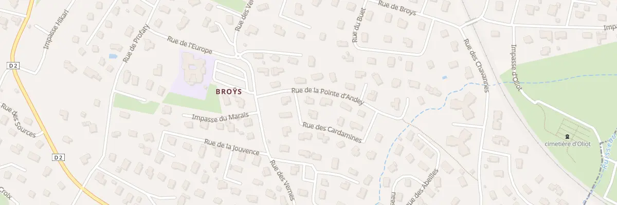 Plan du 80 Rue de la pointe d’andey à La Roche-sur-Foron