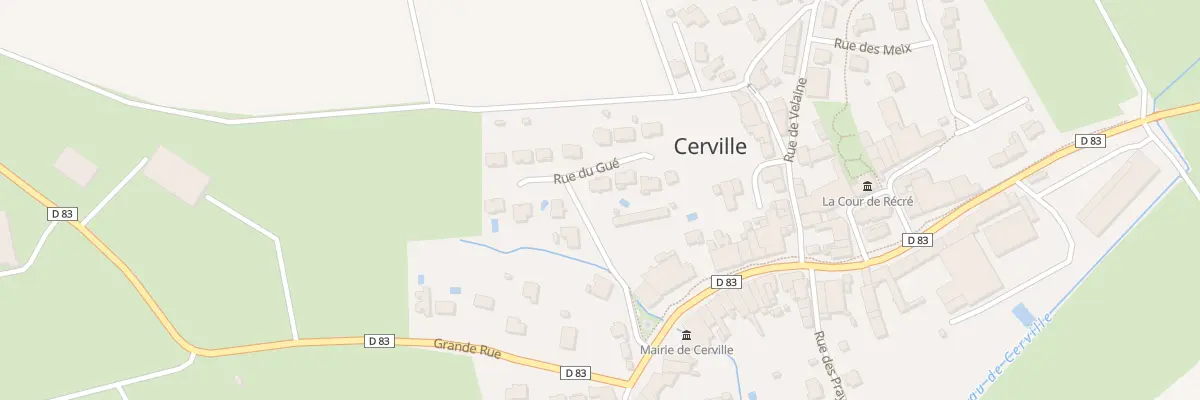 Plan du 2 Rue du Gué à Cerville