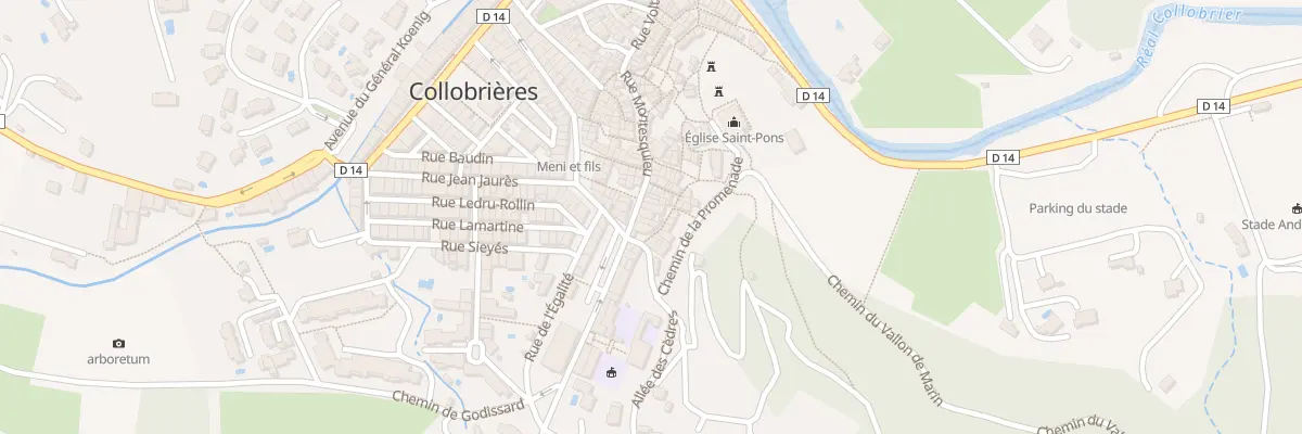 Plan du 8 Rue Montesquieu à Collobrières