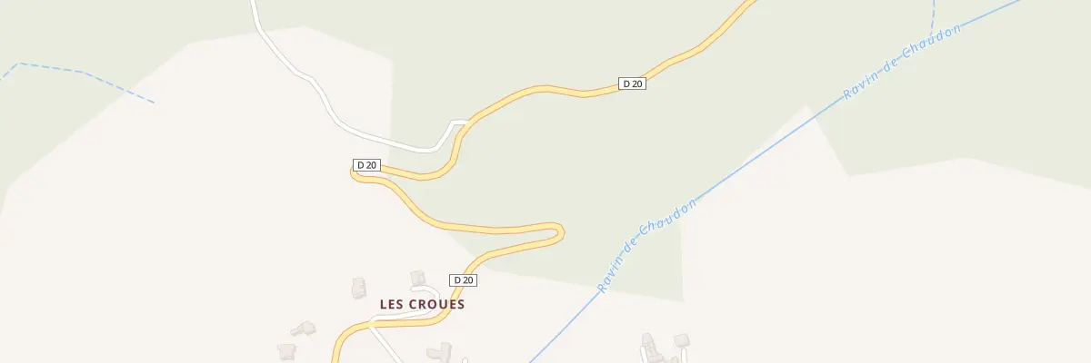 Plan du 7888 Les Croues à Chaudon-Norante