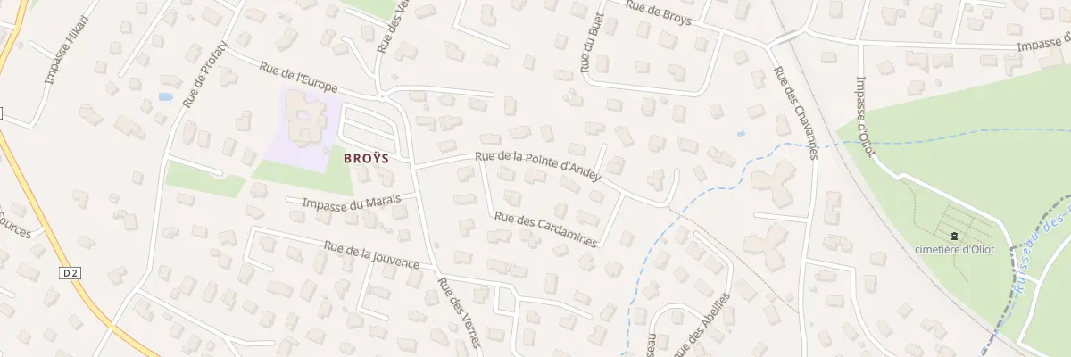 Plan du 124 Rue de la pointe d’andey à La Roche-sur-Foron