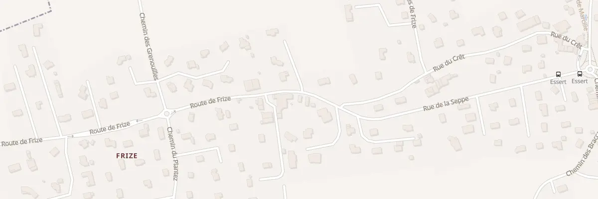 Plan du 56B Rte de Frize à Messery