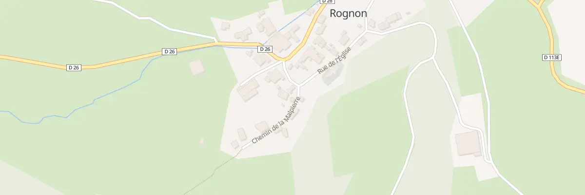 Plan du 5014 Au Village à Rognon