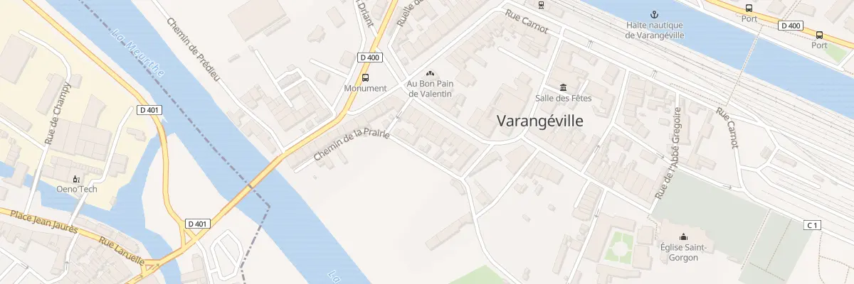 Plan du 9000 Cr de la Prairie à Varangéville