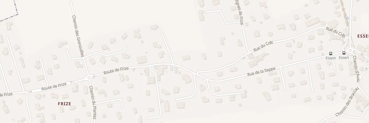 Plan du 57 Rte de Frize à Messery