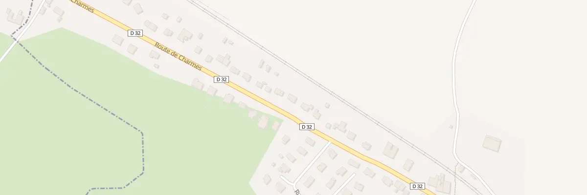 Plan du 25 Rte de Charmes à Essegney