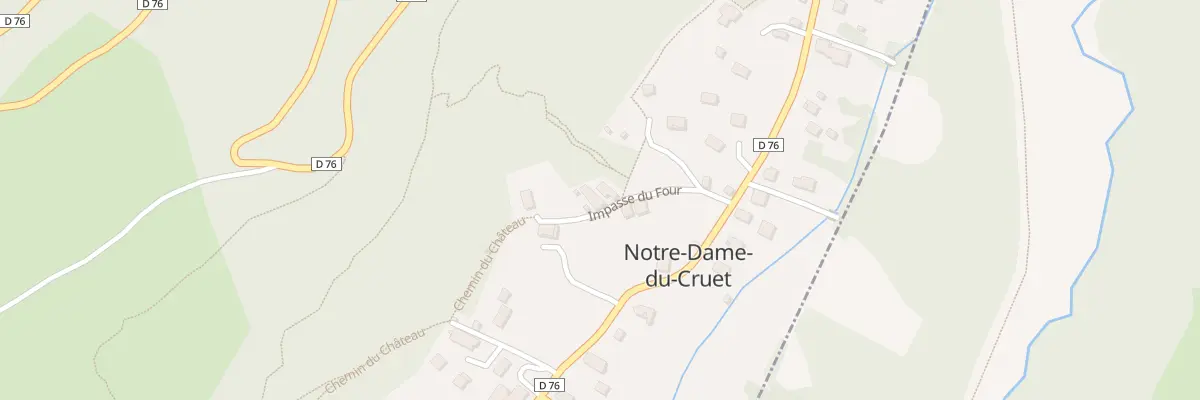 Plan du 5037 La Combe à Notre-Dame-du-Cruet