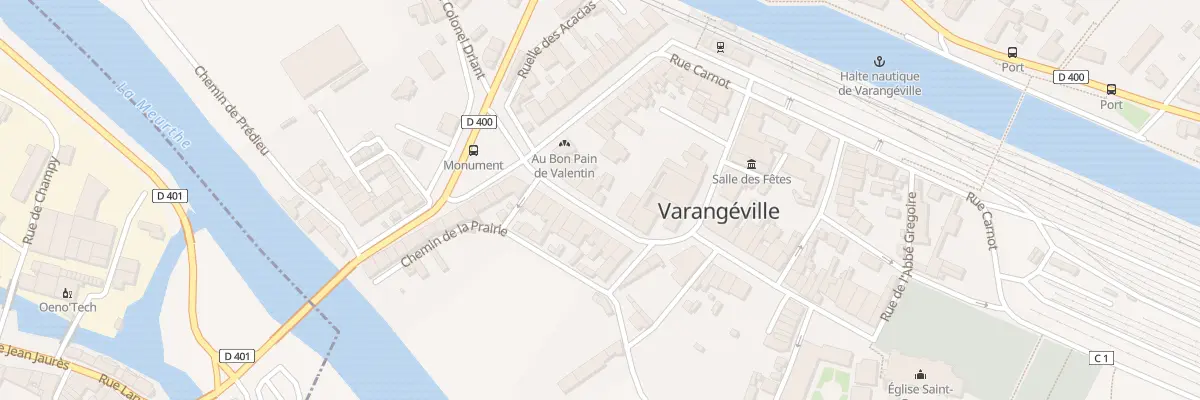 Plan du 9 Rue Jean Jaurès à Varangéville