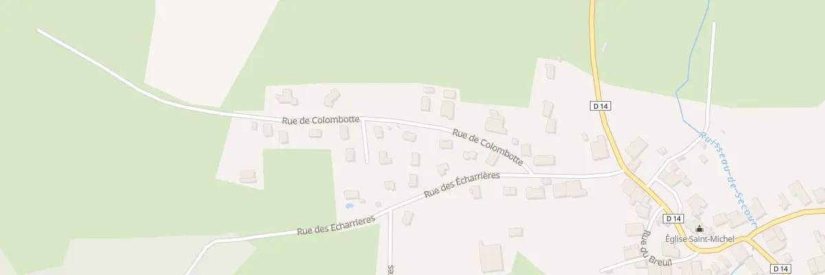 Plan du 5 Rue de Colombotte à Velleminfroy