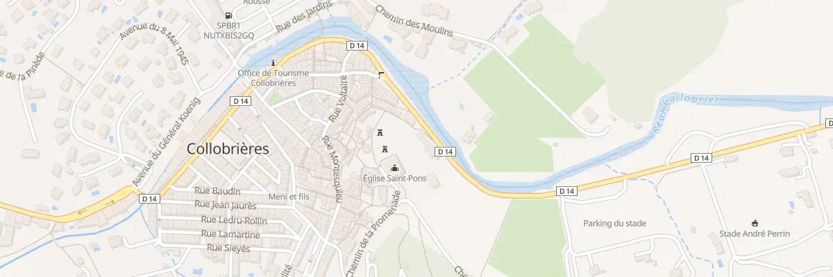 Plan du 9 Rue des Fenieres à Collobrières
