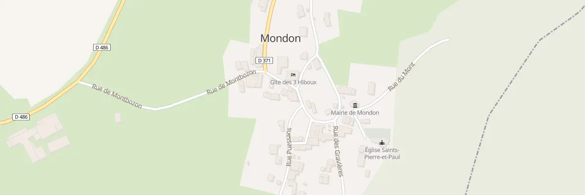 Plan du 9 Rue de l’Eglise à Mondon