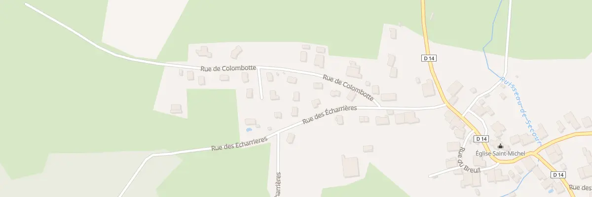 Plan du 12B Rue des Echarrières à Velleminfroy