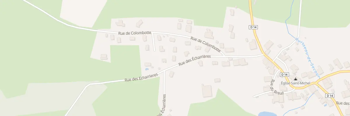 Plan du 12 Rue des Echarrières à Velleminfroy