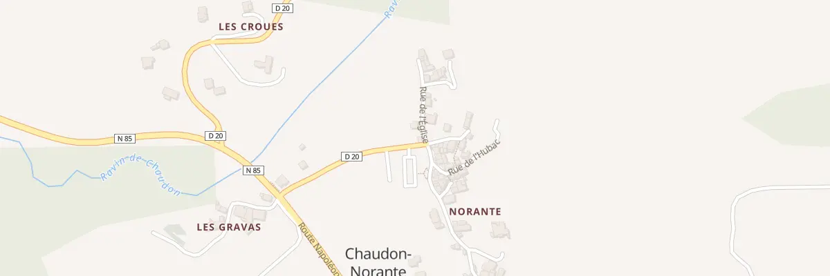 Plan du 5011 Norante à Chaudon-Norante