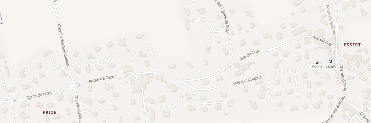 Plan du 1 Rue du crêt à Messery