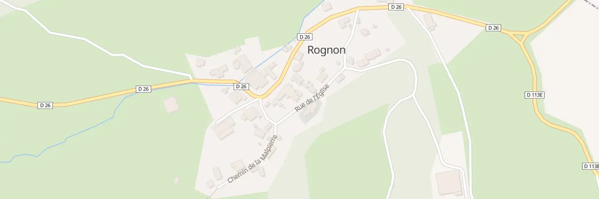 Plan du 5023 Au Village à Rognon